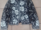 AJ Bari Sequin rose Bolero Jacket Vintage 80s  Beads Matador 10 $505.00 tag
