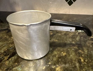 Vintage Aluminium Soßenpfanne Butter Milch Wärmer schwarzer Griff 18oz - Bild 1 von 6