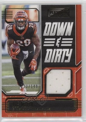 2020 Panini Playbook Down and Dirty Relics Gold /149 Joe Mixon #DD-JM - Image 1 of 2