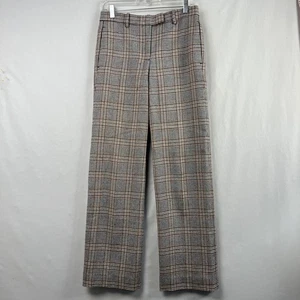 Pantalone J Crew donna taglia 2 misto lana pied de poule foderato a quadri pantalone dritto - Foto 1 di 13