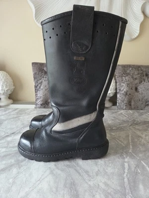 JOLLY SAFETY A30 GORE TEX FIREFIGHTER BOOTS SIZE UK9 FIT UK8.5 GENUINE - Image 1 of 4