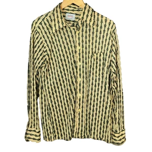 Vintage 1970's Arrow sportswear Men's Scrambler Horse Bit LS Button Shirt Sz L - Picture 1 of 7