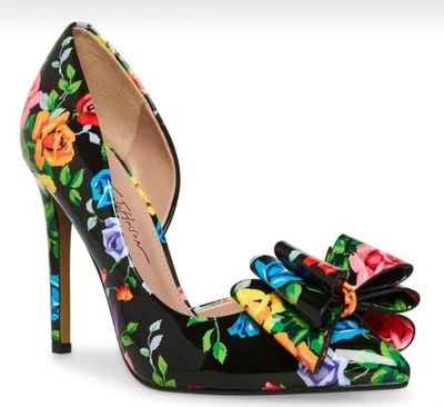 NWOT Betsey Johnson Prince Patent Floral Pumps - Image 1 of 4