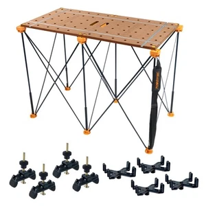 72292 Arachni-Flex Portable Workbench - 24" x 48" Foldable Tabletop w/Pre-dri... - Picture 1 of 9