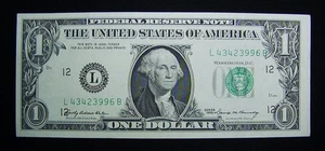 Series 1969 UNITED STATES One Dollar $1 FR Note Obvious Overprint  Error  LOOK - Picture 1 of 24