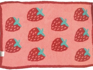 Madi Nelson The Styled Collection Strawberry Bath Mat 34x22 Pink Plush - Picture 1 of 6