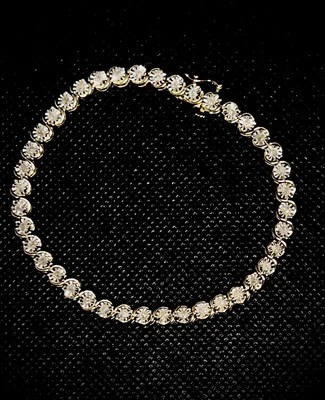 Pulsera Scott Kay de plata de ley 925 con diseño de eslabones redondos de 7,25" Foto 1 de 3