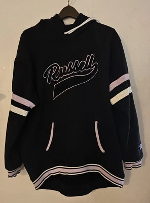 Женская толстовка с капюшоном Russell Athletics Russell Script черная размер XL  - Изображение 1 из 4