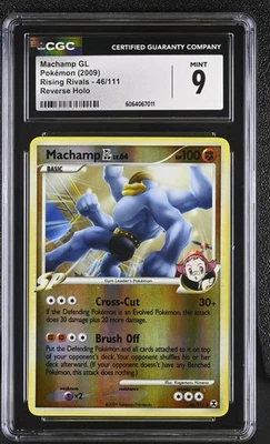 CGC 9 Machamp GL 46/111 Reverse Holo Rising Rivals Pokémon Card - Image 1 of 2