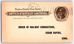 1908 Doremus Machine Cancellation - Norwich, Connecticut - 1c postal card - Picture 1 of 2
