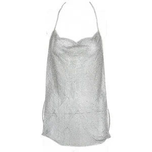 Halfter handgemachte glaenzende Strass Bustier Rueckenfrei  Strand  P2404 - Bild 1 von 9