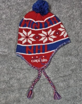 Washington Capitals Reebok Face Off Collection NHL Winter Hat Pom - Image 1 of 4