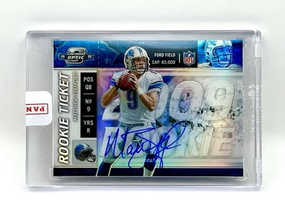 2022 Contenders Optic MATTHEW STAFFORD Rookie Ticket Autograph /25 #09TA-MS SSP - Image 1 of 2