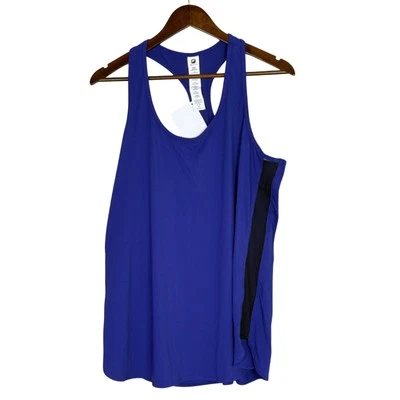 Túnica Karlie Fabletics sin mangas espalda deportiva malla elástica XL púrpura #3443 nueva con etiquetas Foto 1 de 4