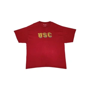 VINTAGE USC Trojans T-shirt XXL NCAA abbigliamento sportivo collegiale made in USA - Foto 1 di 9