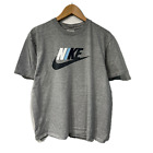 Vintage Nike großes Logo graues T-Shirt Größe XL