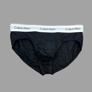 Calvin Klein CK men black icon modern cotton stretch hip brief underwear S M L - Picture 1 of 7