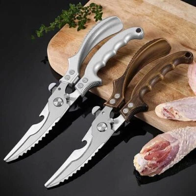 Geflügelschere Küchenschere mit Metallgriffen für Huhn, Geflügel, Fisch, Fleisch - Bild 1 von 4