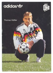 Juegos Olímpicos 1988 '90 Copa Mundial de la FIFA Oro THOMAS HASSLER Postal Firmada a Mano Años 80 - Imagen 1 de 1