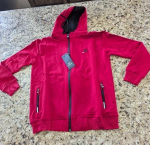ING Drop Boys 2 Piece Jogger Black Pants Full Zip Red Jacket size Youth 14 - Picture 1 of 15