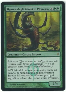 FOIL  Phyrexian Swarmlord / Signore Sciami di  - NEW PHYREXIA -  italian  (exc) - Bild 1 von 1