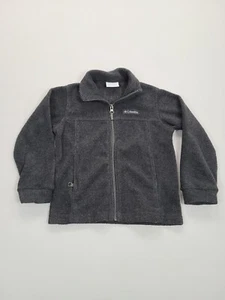 Columbia Sweater Girls XXS 2XS Gray Fleece Full Zip Outdoors Comfort Kids - Picture 1 of 7