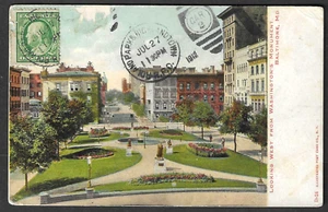 Baltimore 1912 STREETCAR to CHINA, ROLAND PARK&HIGHLANDTOWN, stamp removed - Picture 1 of 4