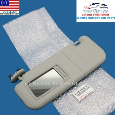 GENUINO TOYOTA 11-13 MATRIZ CONDUCTOR IZQUIERDO GRIS PARASOL CON ESPEJO 74320-12L50-B0 Foto 1 de 4