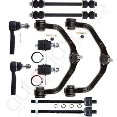 10Pcs Front Upper Control Arms Ball Joints Tie Rod Kit For 1998-2004 Ford Ranger - Image 1 of 4