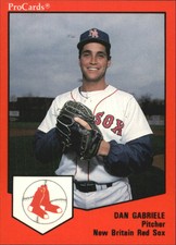 1989 New Britain Red Sox ProCards Dan Gabriele Walled Lake Michigan MI Card