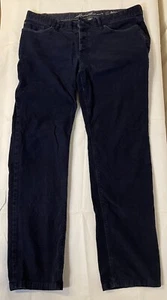 Eddie Bauer Dark Blue Corduroy Pants~Womens size 14 - Picture 1 of 5