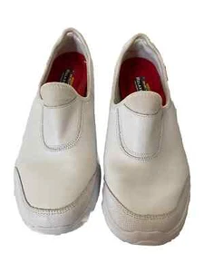 Zapato de trabajo Skechers ajuste relajado espuma viscoelástica antideslizante 9,5 para mujer blanco - Imagen 1 de 6