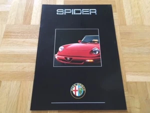 Prospekt Alfa Romeo Spider 1990 1991 Broschüre Brochure Catalog Katalog - Picture 1 of 8