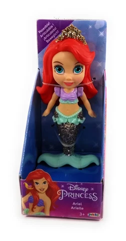 Disney Princess Ariel The Little Mermaid 3 Inch Posable Doll Gold Glitter Tail Cover