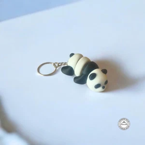 Lindo Llavero Mini Flexi Dino Animal Articulado Regalo Impreso en 3D - Oso Panda - Imagen 1 de 2
