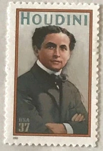 HOUDINI - SELLO CONMEMORATIVO ÚNICO 37 centavos - 2001 USPS MNH - Imagen 1 de 1
