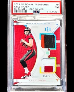 Kyle Trask RC 2021 National Treasures HOLO SILVER Rookie Patch /25 PSA 7 Pop 1/1 - Bild 1 von 5