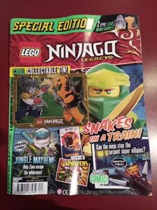 Lego Ninjago Special Edition magazine issue 27  Pixal vs Viper Flyer + Tin