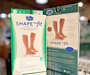 Forma para adaptarse médico quirúrgico dedo del pie abierto hasta la rodilla 20-30 o 30-40 mmHg - TALLAS - Imagen 1 de 5