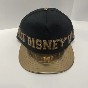 NEW NWT Disney World Parks Black & Gold Adjustable Snapback Cap Hat Adult size - Picture 1 of 3