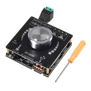 Compact Size ZK-502H HIFI 2.0 Digital Power Amplifier Board Kits Bluetooth - Picture 1 of 12