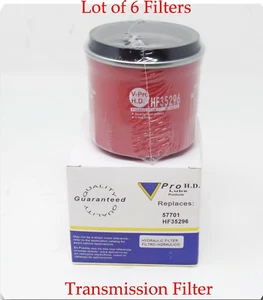 6 x HF35296 Trans Spin-on Filter Fits:Allison Trans Chevrolet Ford GMC Isuzu - Picture 1 of 6
