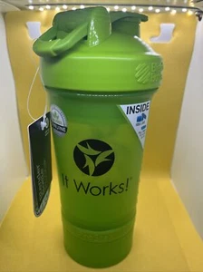 It Works ProStak Mixerflasche mit Tablett & Aufbewahrung ~ BPA-frei ~ 16oz. Neu - Bild 1 von 10
