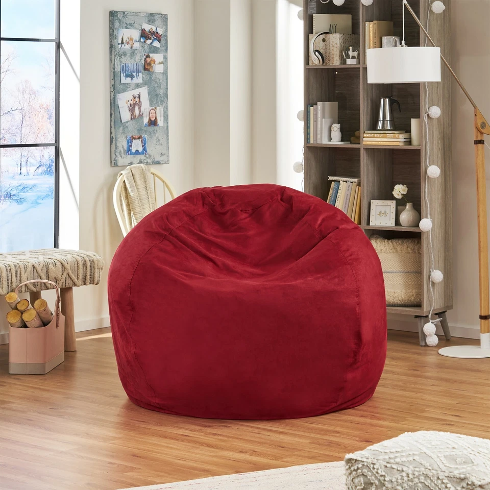 Waldo Faux Suede 5 Foot Bean Bag - Image 1 of 4