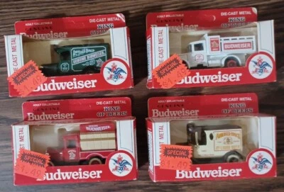 Genuine Budweiser King of Beers Die-Cast Metal (4 Assorted Adult Collect Cars) - Image 1 of 4