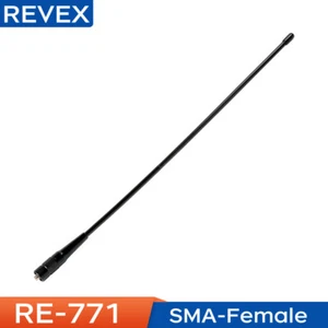 Antena żeńska REVEX RE-771 SMA do Baofeng UV5R / Kenwood / Motorola Walkie Talkie - Zdjęcie 1 z 5