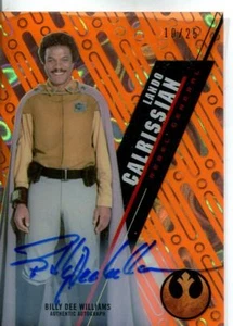 Star Wars 2016 High Tek Orange Parallel Autogramm Billy Dee Williams als Lando - Bild 1 von 1