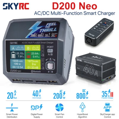 SkyRC D200neo Smart Charger BD350 Akku Discharger Tester Analyzer AC/DC Power - Bild 1 von 4