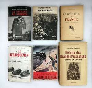 "MILITARIA - GUERRE MONDIALI - 6 brossure in lingua francese" LOTTO STOCK - Picture 1 of 2