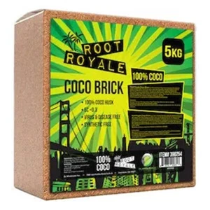 ROOTS ROYALE Bale Coco Coir 5KG  11-lbs. Block  Soiless Growing Media FAST SHIP - Picture 1 of 11